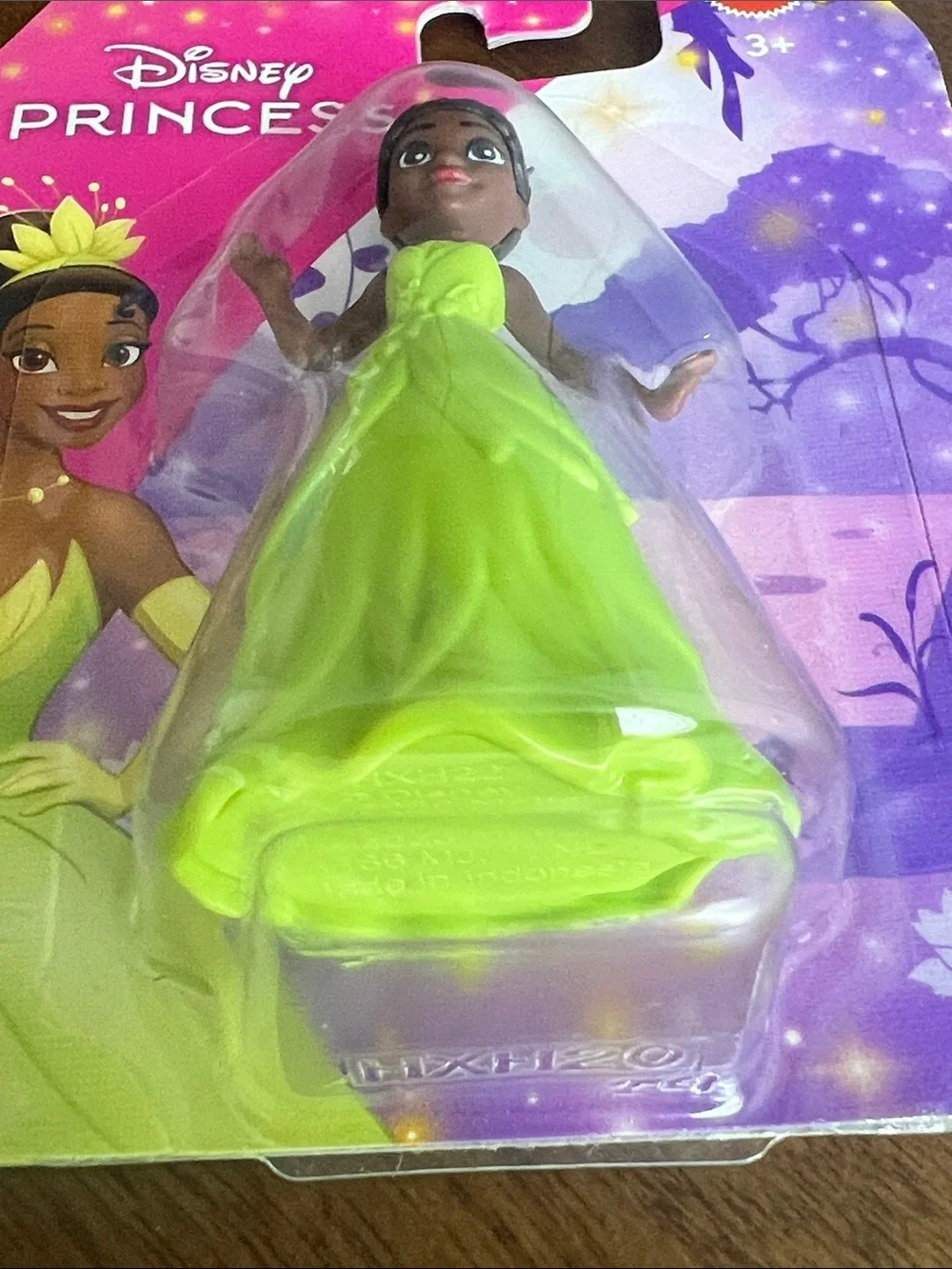 Princess Tiana Mini Doll in Bright Lime Green Dress